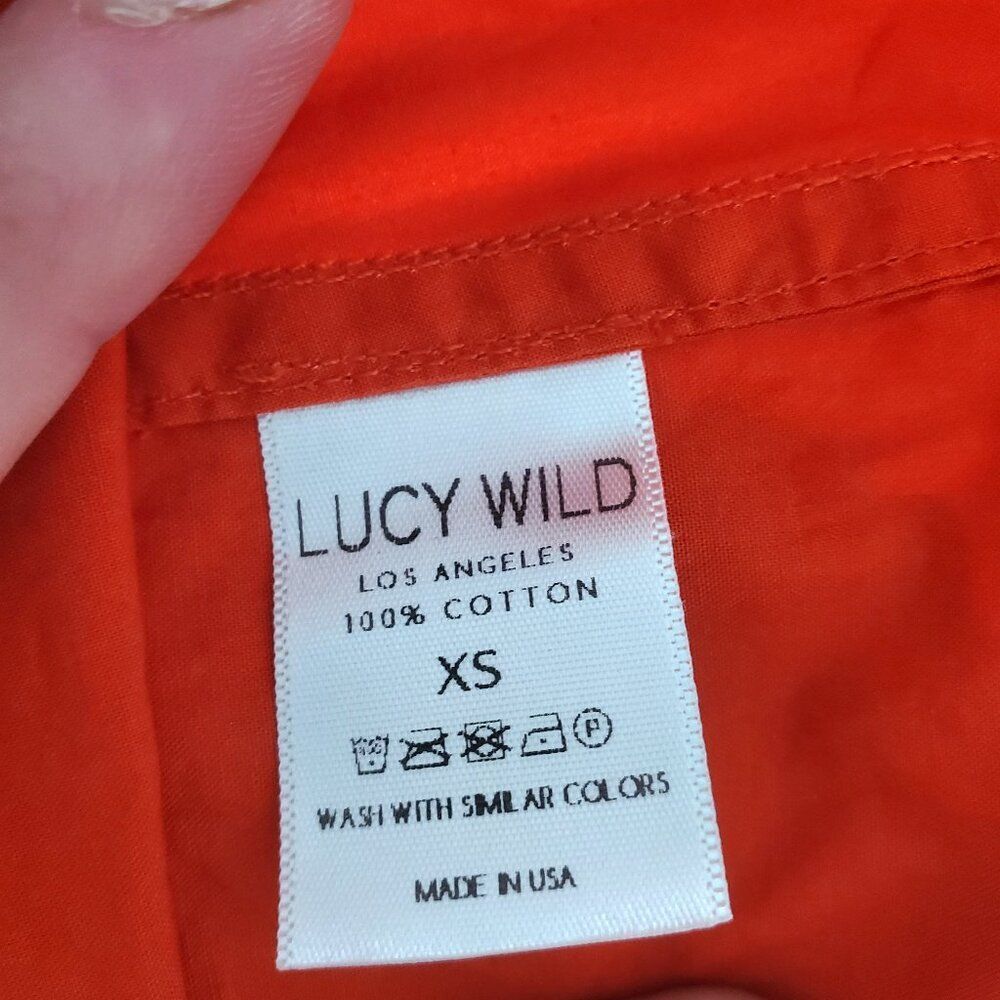 LUCYWILD Garmentory RED Shift DRESS Japanese Cotton  Size XS~ NWOT! ~ RET:$515 - Picture 13 of 15